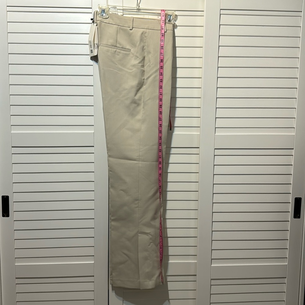 ZARA long pants, size M, cream, slits on the sides, NWT